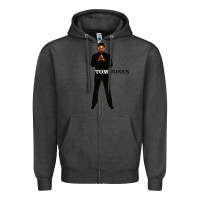 Charcoal Heather tom jones 03 Zipper Hoodie - linhVisuals