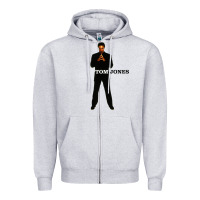 Heather Grey tom jones 03 Zipper Hoodie - linhVisuals