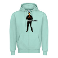 Seafoam tom jones 03 Zipper Hoodie - linhVisuals