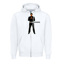 White tom jones 03 Zipper Hoodie - linhVisuals