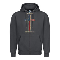 Smoke for god and country cross american flag faith us patriotic tank top Zipper Hoodie - linhVisuals