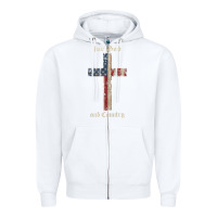 White for god and country cross american flag faith us patriotic tank top Zipper Hoodie - linhVisuals