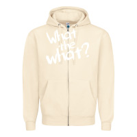 Sandshell what the what Zipper Hoodie - linhVisuals