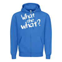 True Royal what the what Zipper Hoodie - linhVisuals