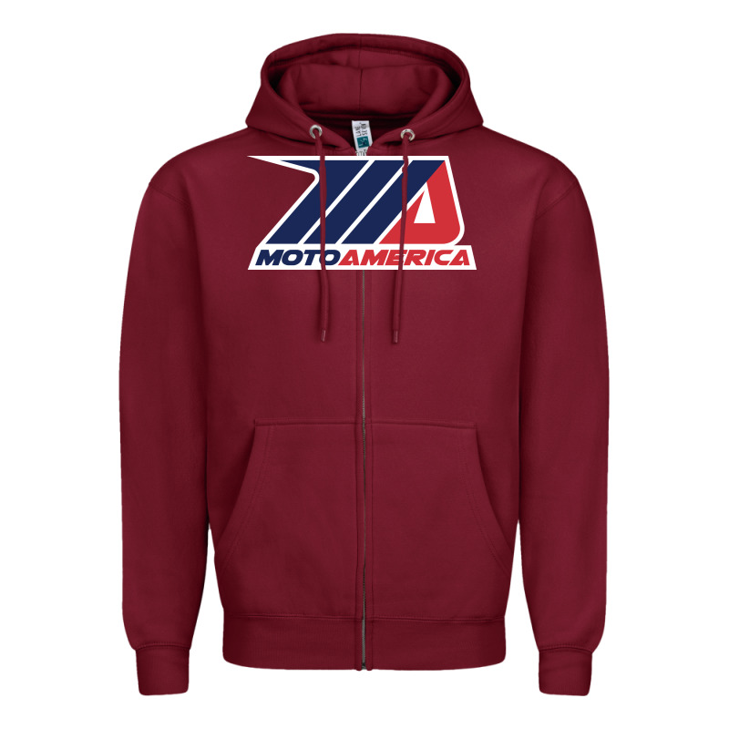 Moto America Zipper Hoodie by linhVisuals | Teevron