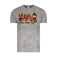 Cloud Rock Peace Love Elf Christmas Vintage Tee - BundleAndBundleShop