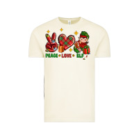Vintage Arctic Peace Love Elf Christmas Vintage Tee - BundleAndBundleShop