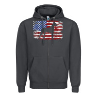 Great Dane Vintage American Flag T Shirt Zipper Hoodie | Teevron