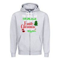 Heather Grey family christmas vacation pajamas Zipper Hoodie - linhVisuals