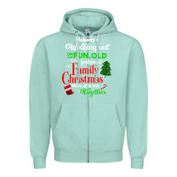 Seafoam family christmas vacation pajamas Zipper Hoodie - linhVisuals
