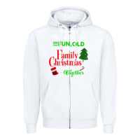 White family christmas vacation pajamas Zipper Hoodie - linhVisuals