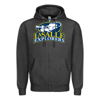 Charcoal Heather la salle Zipper Hoodie - linhVisuals