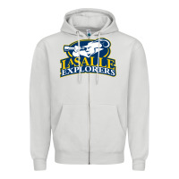 Dove Grey la salle Zipper Hoodie - linhVisuals