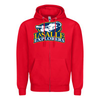Red la salle Zipper Hoodie - linhVisuals