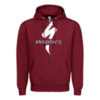 Burgundy Specialized Bikes Bicycle Zipper Hoodie - linhVisuals
