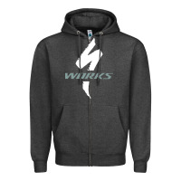 Charcoal Heather Specialized Bikes Bicycle Zipper Hoodie - linhVisuals