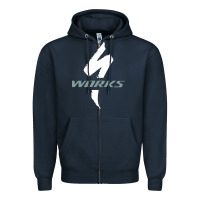Navy Specialized Bikes Bicycle Zipper Hoodie - linhVisuals