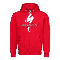 Red Specialized Bikes Bicycle Zipper Hoodie - linhVisuals