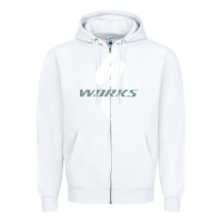 White Specialized Bikes Bicycle Zipper Hoodie - linhVisuals