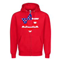 Hanukah American Flag Star Of David   Jewish Chanukah T Shirt Zipper Hoodie | Teevron