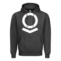 Charcoal Heather Palantir Zipper Hoodie - linhVisuals
