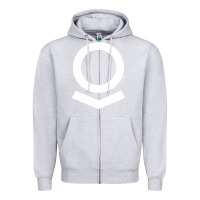 Heather Grey Palantir Zipper Hoodie - linhVisuals