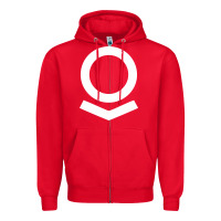 Red Palantir Zipper Hoodie - linhVisuals