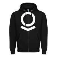 Black Palantir Zipper Hoodie - linhVisuals