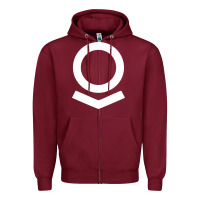 Burgundy Palantir Zipper Hoodie - linhVisuals