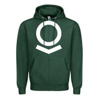 Sports Green Palantir Zipper Hoodie - linhVisuals