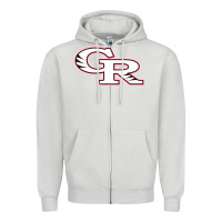 Dove Grey glen ridge high school Zipper Hoodie - linhVisuals