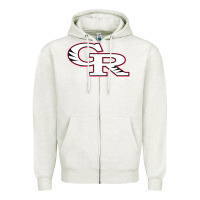 Oatmeal Heather glen ridge high school Zipper Hoodie - linhVisuals