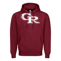 Burgundy glen ridge high school Zipper Hoodie - linhVisuals