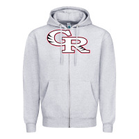 Heather Grey glen ridge high school Zipper Hoodie - linhVisuals