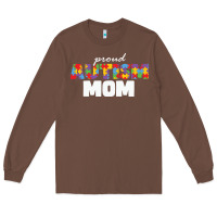 Chestnut LIL Autism Mom Long Sleeve Tee - CowhideDigitalArt