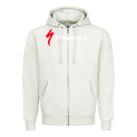 Oatmeal Heather Specialized Bikes Bicycle Zipper Hoodie - linhVisuals