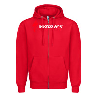 Red Specialized Bikes Bicycle Zipper Hoodie - linhVisuals