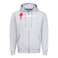 Heather Grey Specialized Bikes Bicycle Zipper Hoodie - linhVisuals