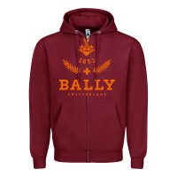 Burgundy bally Zipper Hoodie - linhVisuals