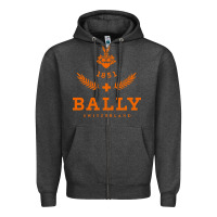 Charcoal Heather bally Zipper Hoodie - linhVisuals