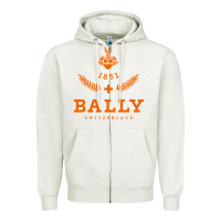Oatmeal Heather bally Zipper Hoodie - linhVisuals