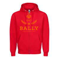 Red bally Zipper Hoodie - linhVisuals