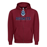 Burgundy st  augustine preparatory schoo Zipper Hoodie - linhVisuals