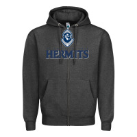 Charcoal Heather st  augustine preparatory schoo Zipper Hoodie - linhVisuals