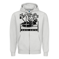 Dove Grey kafka metamorphosis Zipper Hoodie - linhVisuals