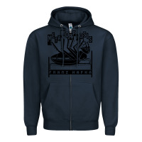 Navy kafka metamorphosis Zipper Hoodie - linhVisuals