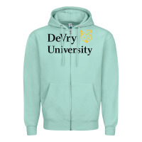 Seafoam devry advantage academy vectorized Zipper Hoodie - linhVisuals