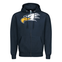 Navy eagle high school Zipper Hoodie - linhVisuals