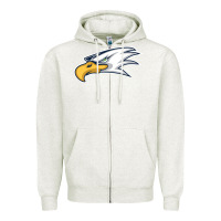 Oatmeal Heather eagle high school Zipper Hoodie - linhVisuals