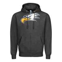 Charcoal Heather eagle high school Zipper Hoodie - linhVisuals